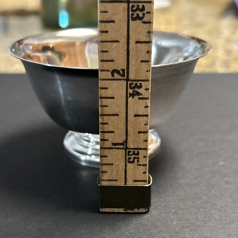 Reed & Barton Paul Revere Bowl 3.5” Silver Plated Footed Candy /Trinket Dish