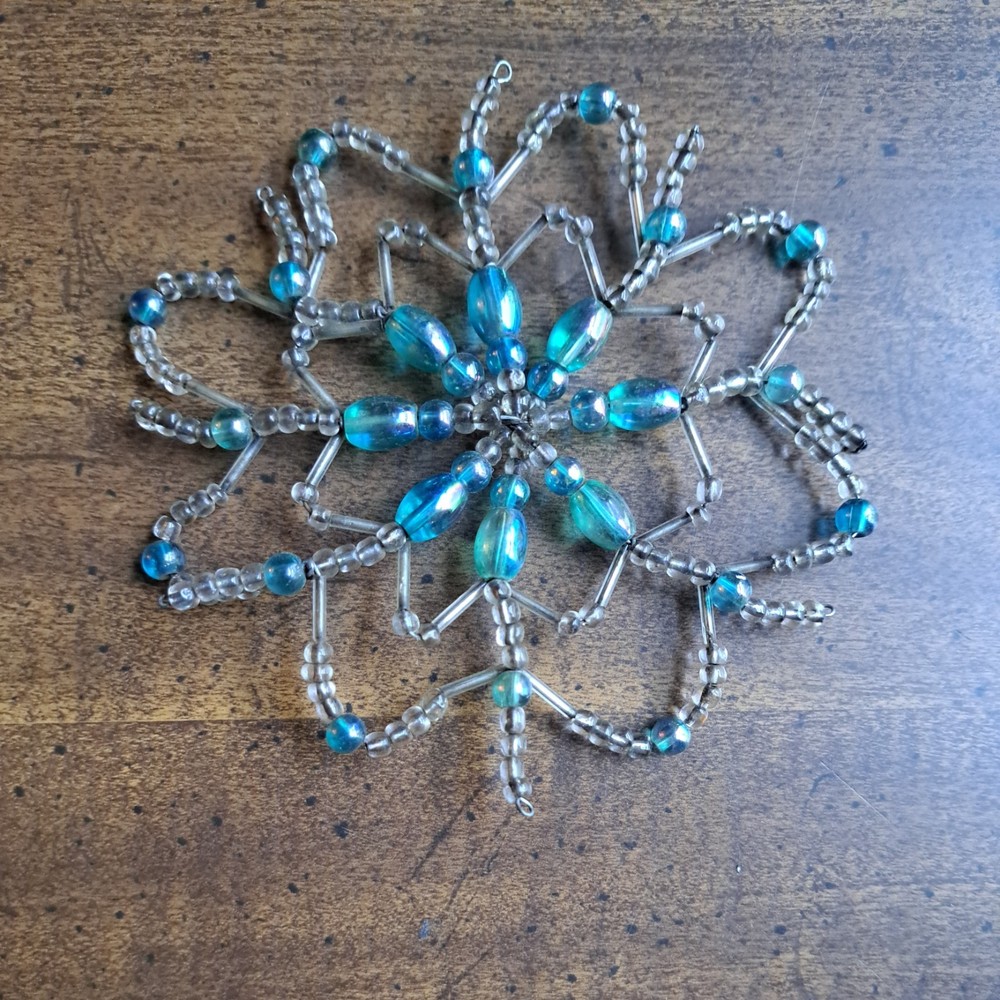 Vintage Handmade Beaded Flower