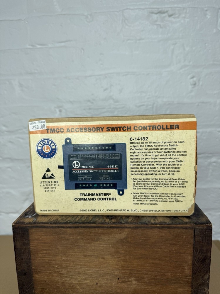 Lionel TMCC Accessory Switch Controller TCC 6-14182 Original Box Lightly Used