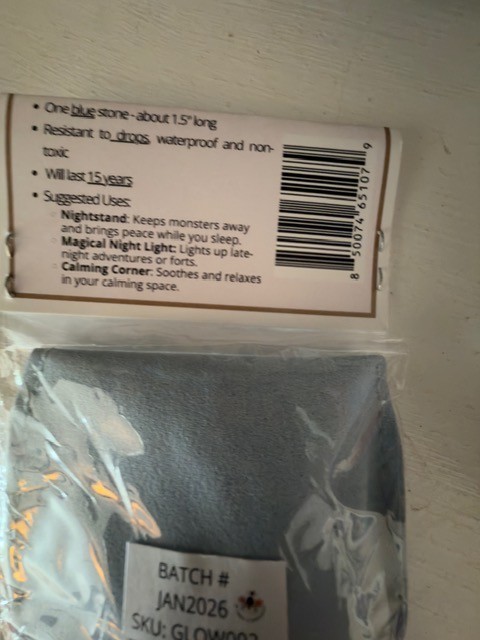 NIP UNCOMMON GOODS Magical Super Bright Glow Stone BACKORDERED UNTIL MAY NR!
