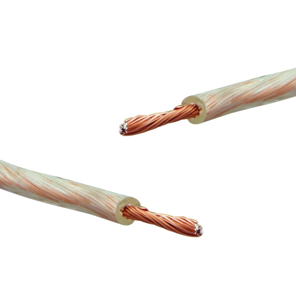 XMSJSIY RCA Speaker Wire Pigtail Bare Cable - 2 meter, transparent \ orange