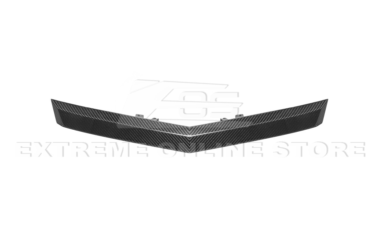 For 09-15 Cadillac CTS-V Coupe CARBON FIBER Rear Deck Lid Applique Trunk Insert