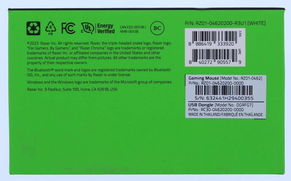 Razer Basilisk V3 Pro Customizable Wireless Ergonomic Gaming Mouse White Editio