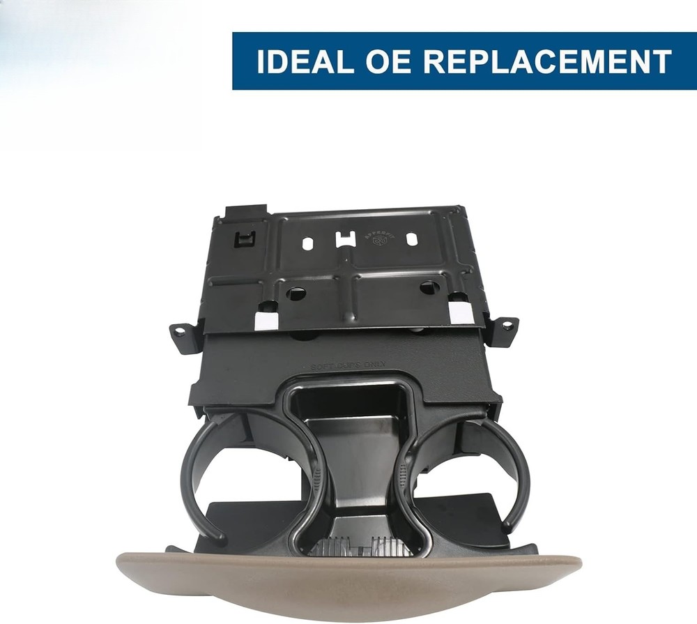 Dashboard Cup Holder Liner with Ashtray Tan