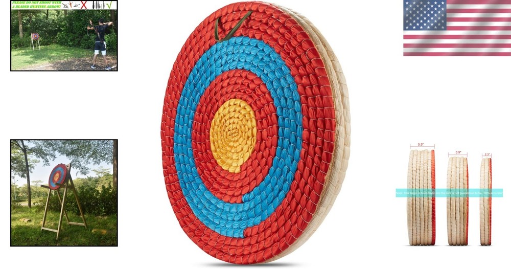 Hand-Made Straw Archery Target, Recurve/Compound Bow