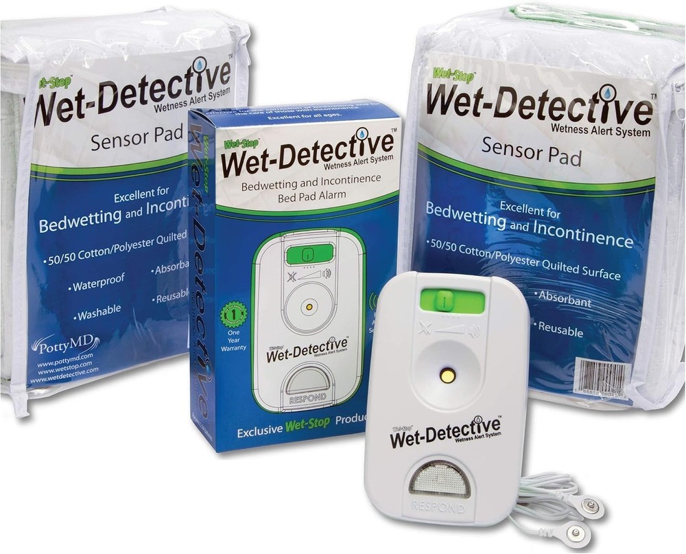 Wet Detective Bedwetting Kit, Incontinence & Bedwetting Alarm System, Include...