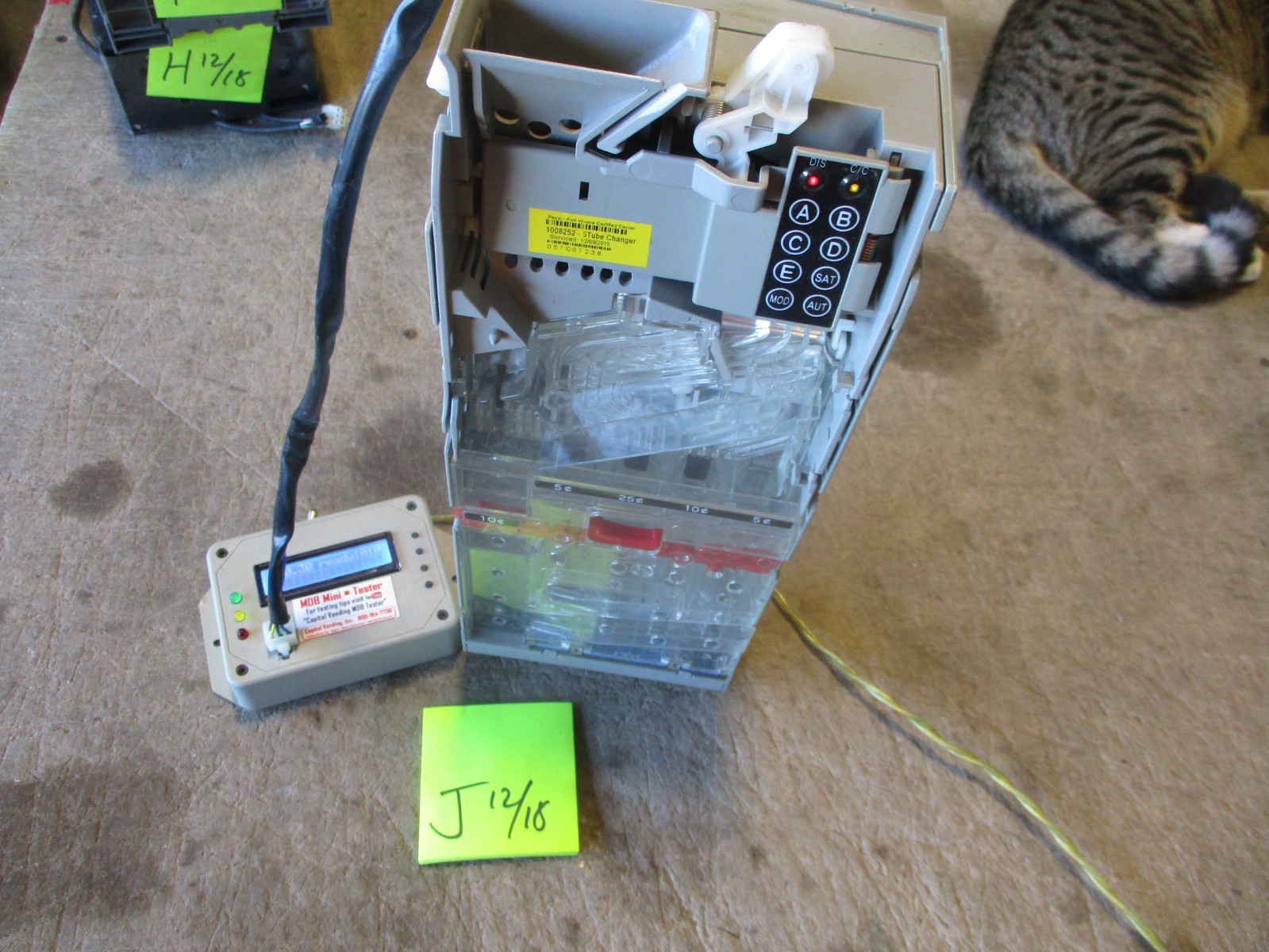 Used Conlux CCM 5G-1 Coin Changer, Tested Working, Good Cond.