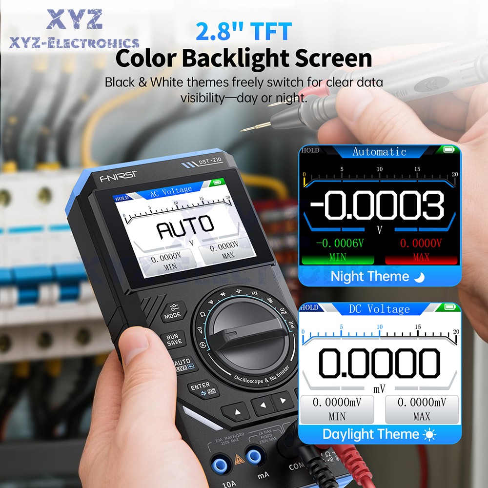 FNIRSI 2C23T DSO152 Digital Oscilloscope Multimeter Function Signal Generator US