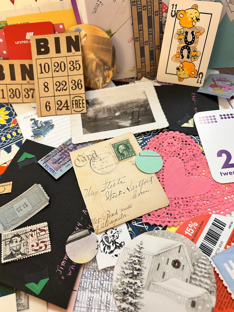 Junk Journal, scrapbooking, Collage Paper Ephemera Kit