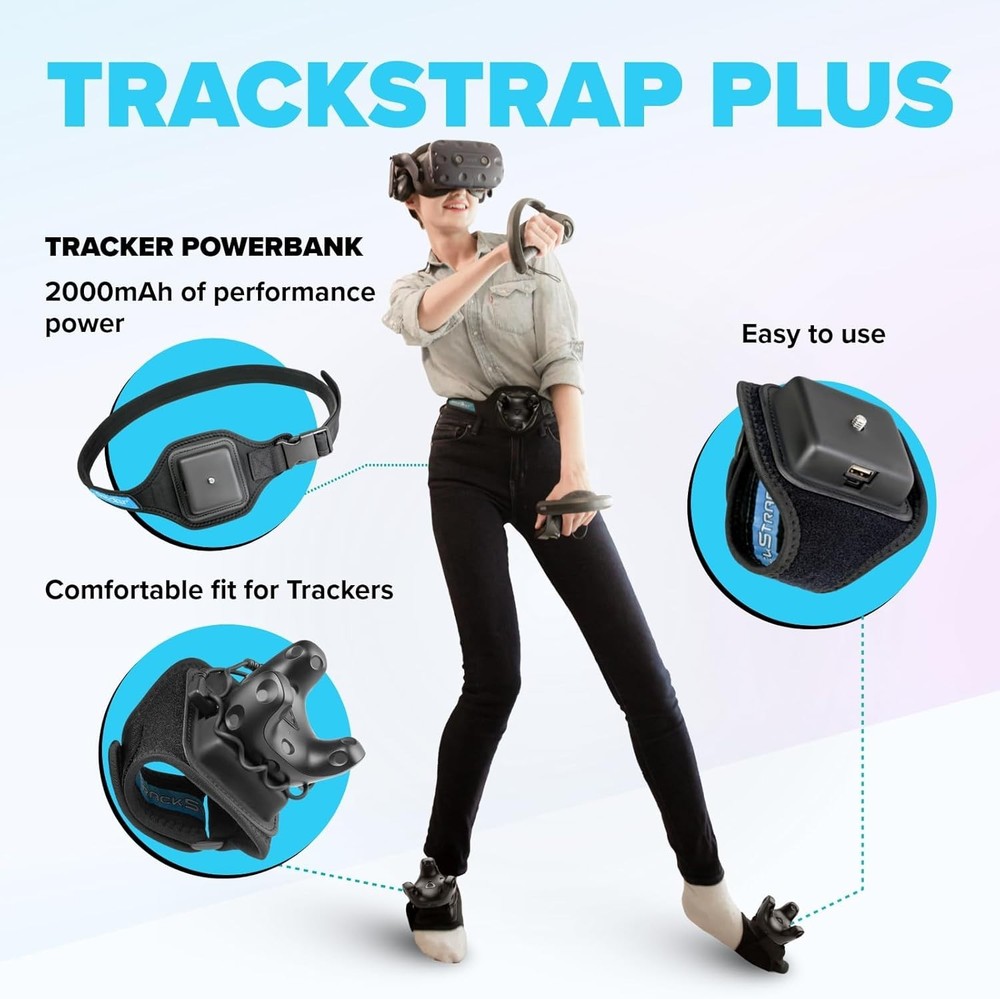Trackstrap Plus Vive Ultimate Tracker Straps – Compatible for Vive Tracker 2....