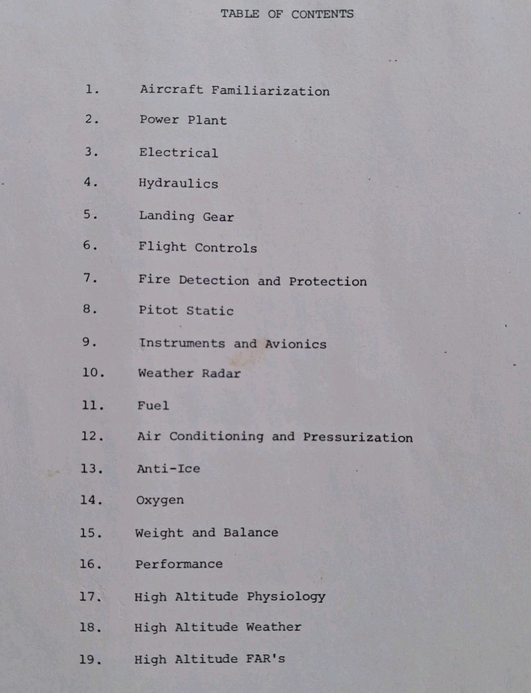 Pratt & Whitney Lear Jet Engine Training Manual JT8D Maintenance