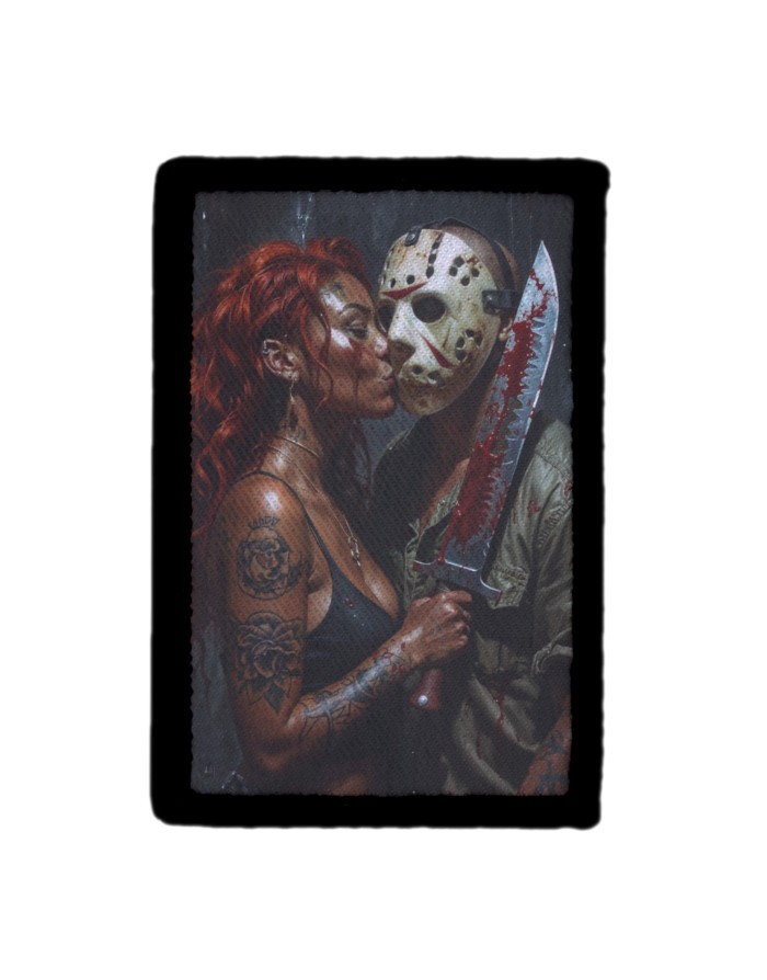 Killer Kiss Jason Machete Horror Patch Sew on [sub]