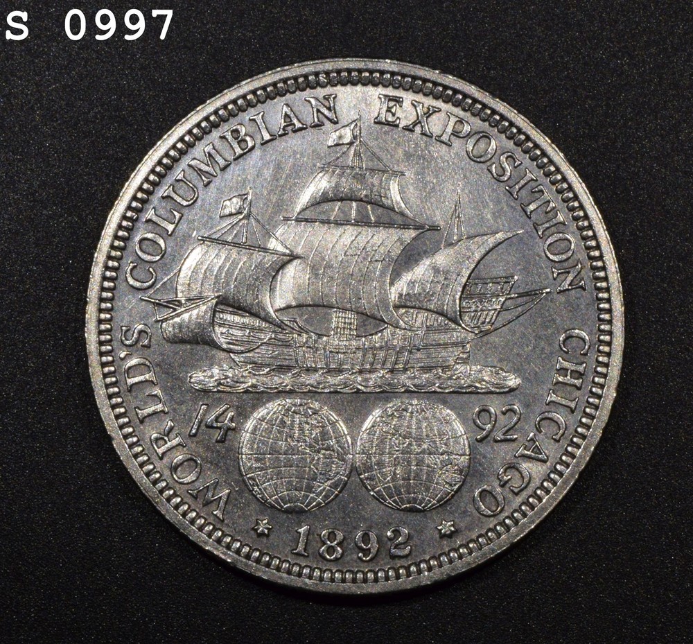 1892 Columbian Exposition Commemorative Half Dollar "CH BU"