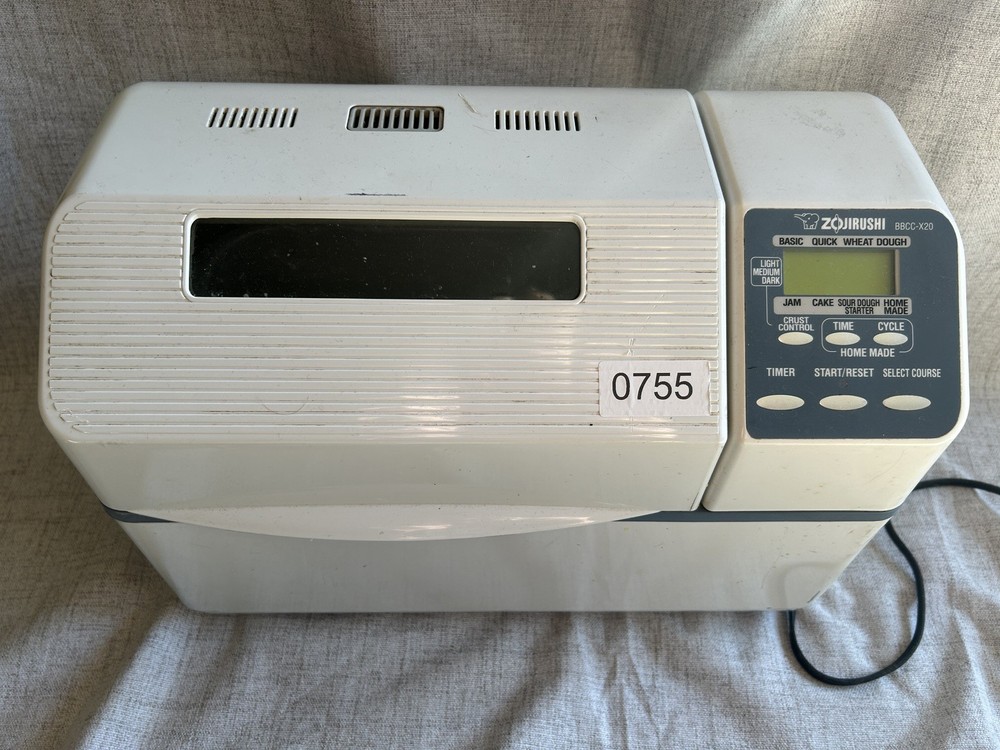 Zojirushi Home Bakery BBCC-X20 Bread Maker Machine 2lb - Missing Paddles