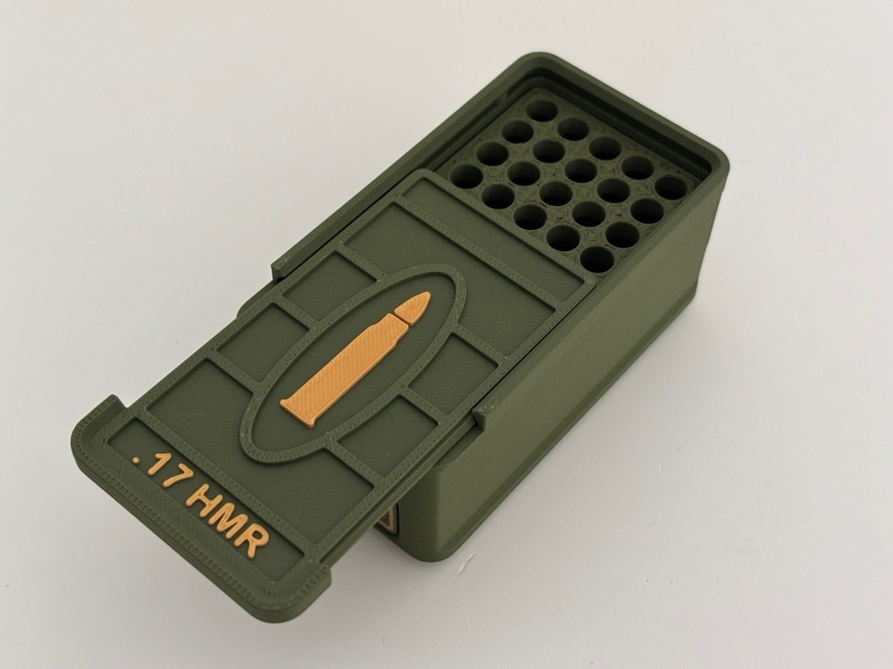 Ammo Storage Box 17 HMR 50 Rounds