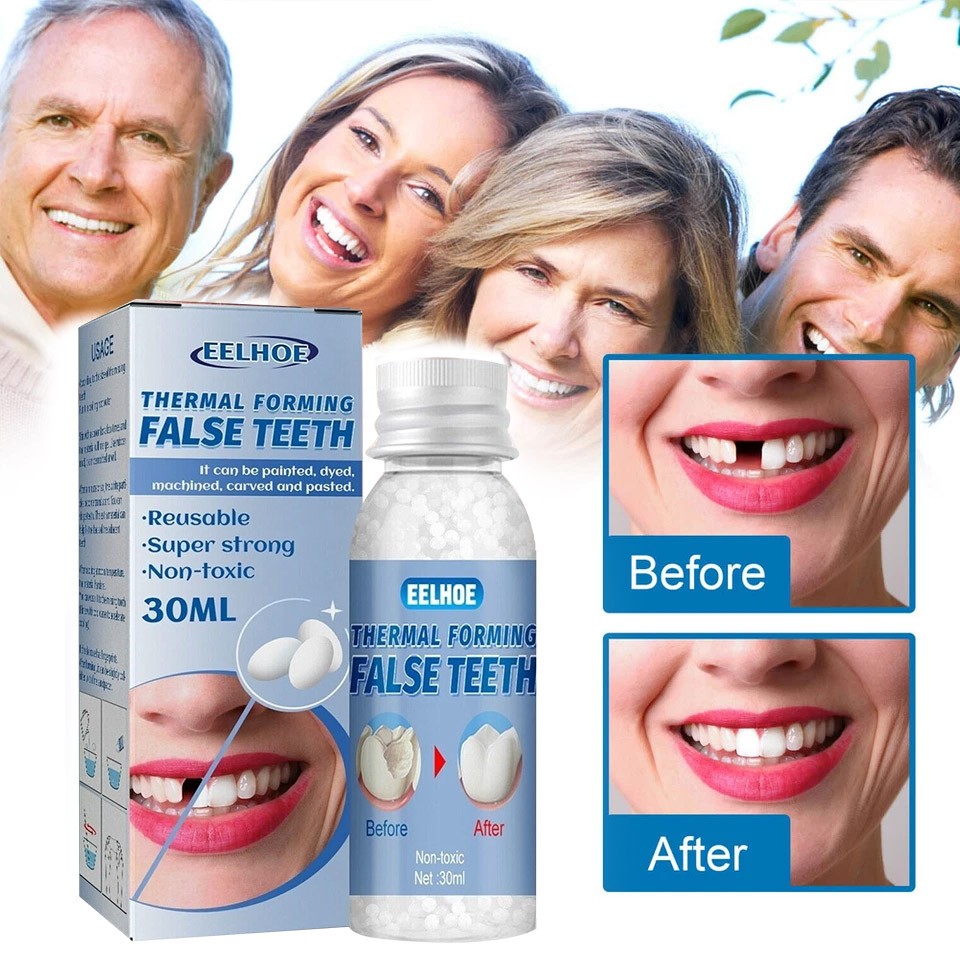 Resin False Teeth Solid Glue Temporary Tooth Gap Filler Tooth Repair Moldable US