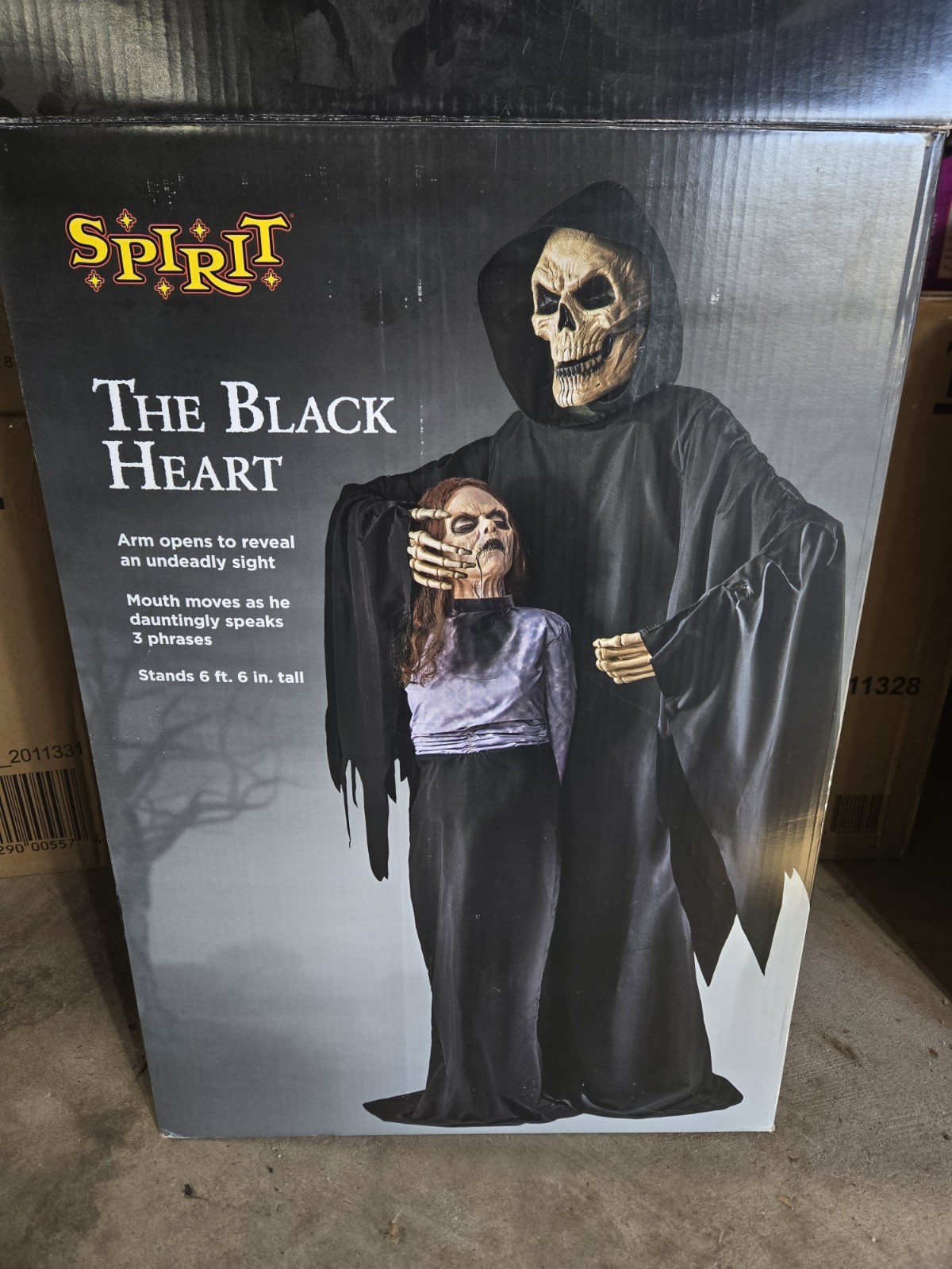 Spirit Halloween 6.6 Ft The Black Heart Animatronic