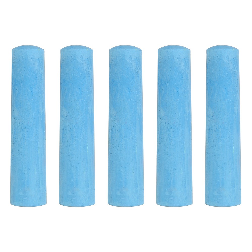 5 PCS Dustless Chalk, Blue Sidewalk Chalk Large Solid Huge for Outdoor