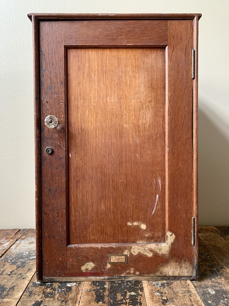 Vintage Wood Lab/Microscope Tool Cabinet