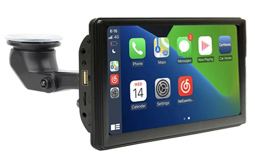 PORTABLE 7" WIRELESS CARPLAY ANDROID AUTO REVERSING CAMERA SUITS ALL RENAULT