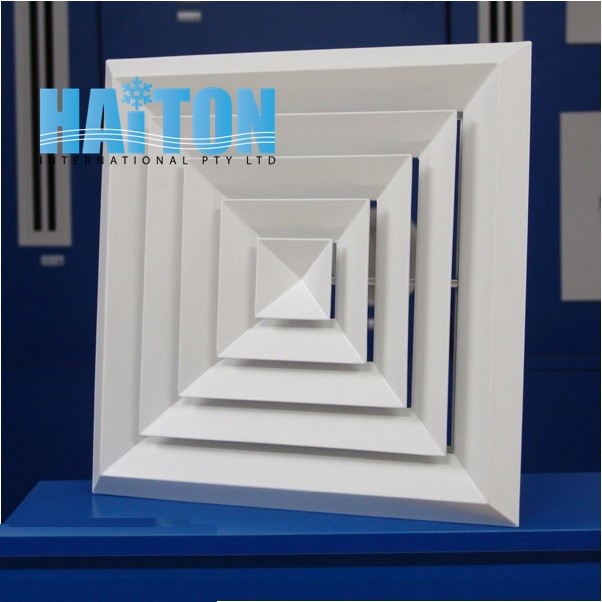 DUCT SQUARE CELILING AIR DIFFUSER/ ALUMINUM Mode:BD4 300x300mm
