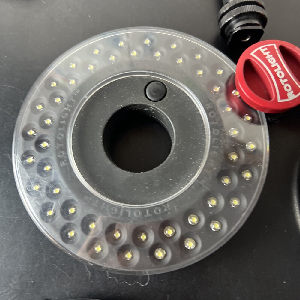 2 Rotolight RL48-A Stealth Interview Lighting Kit Red Yellow White Working