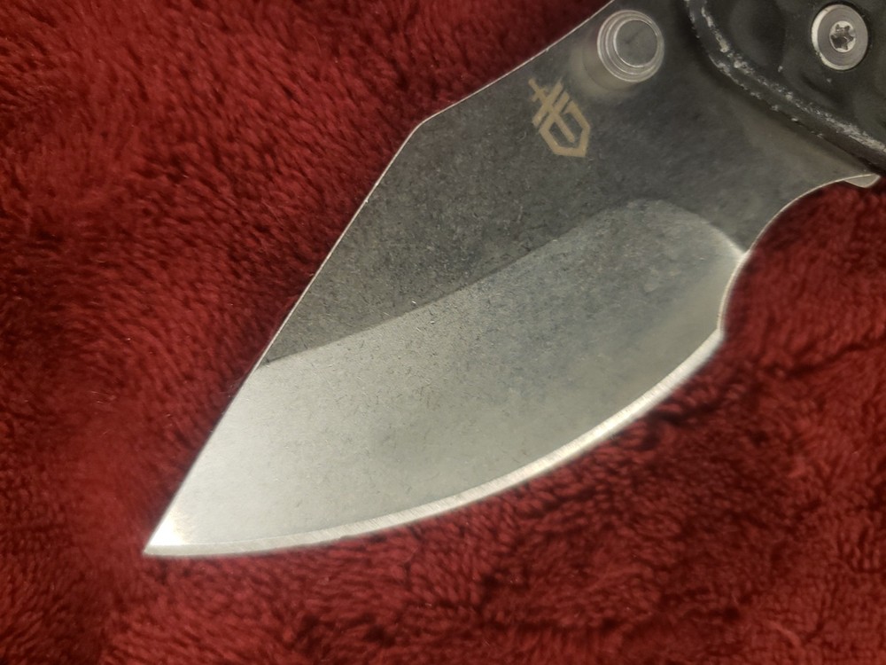 Gerber Kettlebell Pocket Knife Frame Lock Plain Edge Blade kettlebell