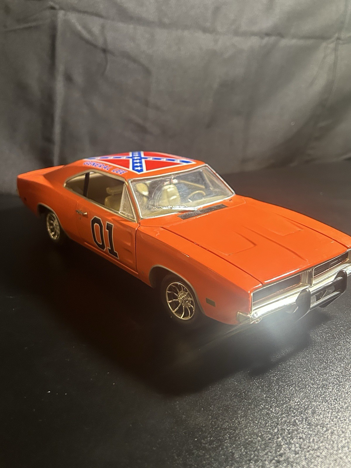 The Dukes Of Hazzard 1:18 General Lee Signed Autographed By Rick Hurst Cletus