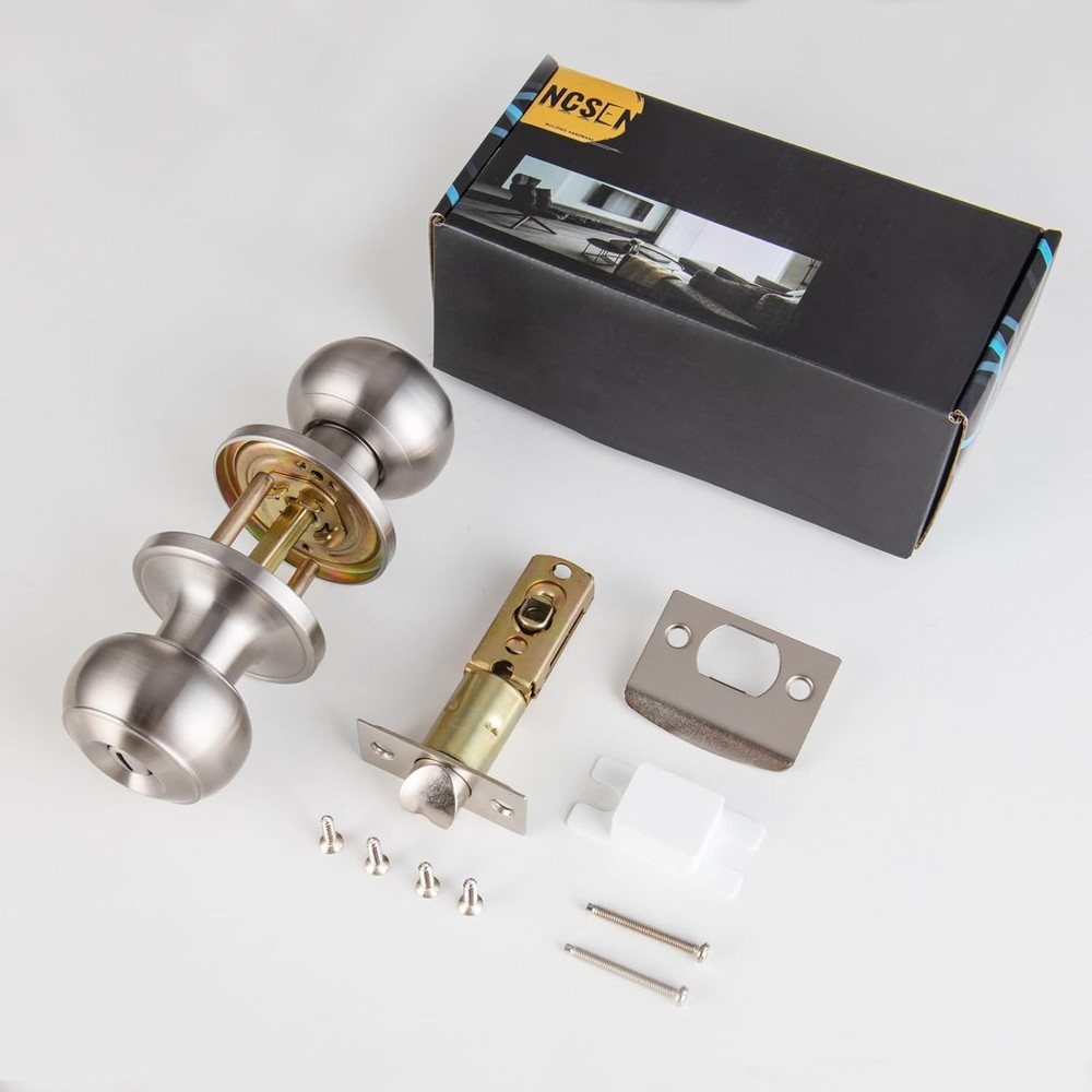 Brushed Nickel Door Knobs Interior,Bath & Bed Privacy 1,