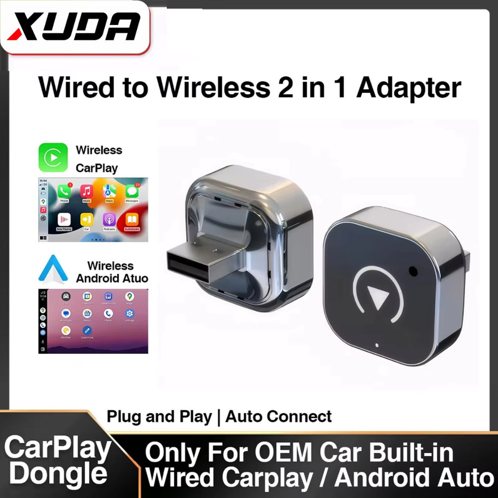 USB Auto Wireless CarPlay Adapter For iPhone Apple Wireless Dongle Plug ＆ Play