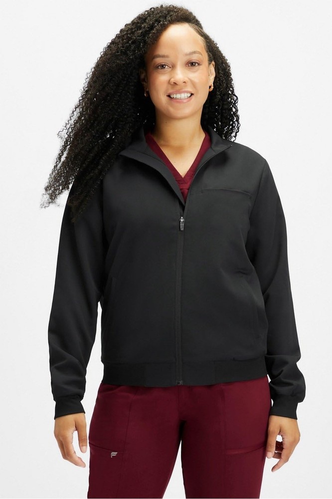 Fabletics Women's Daily 3-Pocket Scrub Jacket - MotionTech, Lightweight, Brea...