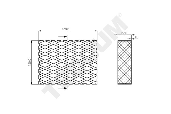 Rubber pad AUTOP - STENHOJ - EVERT - J.A.B. BECKER Universal