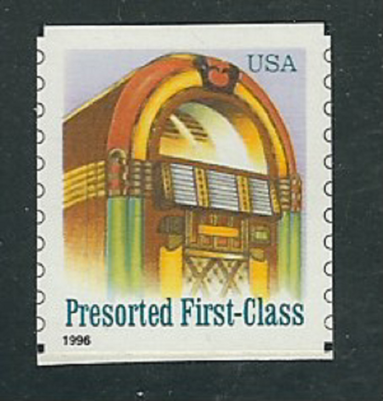 Scott #3132...(25) Cent...Juke Box... 3 Stamps