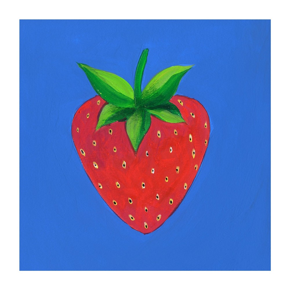 Coaster, Fruit, Strawberry