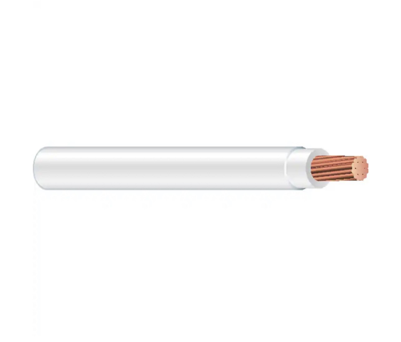 100 FT , 8 AWG Southwire THHN/THWN-2 White Stranded Copper Wire – 600V