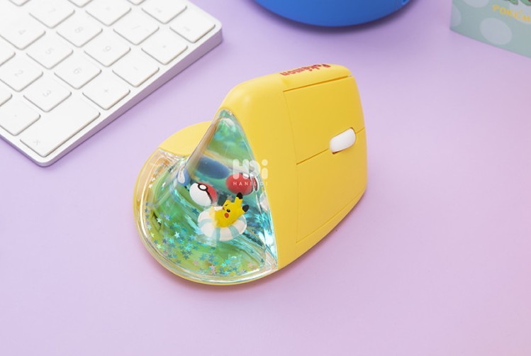 Pokemon Genuine Pikachu Bluetooth Vertical Mouse 2.4Ghz Wireless Mouse