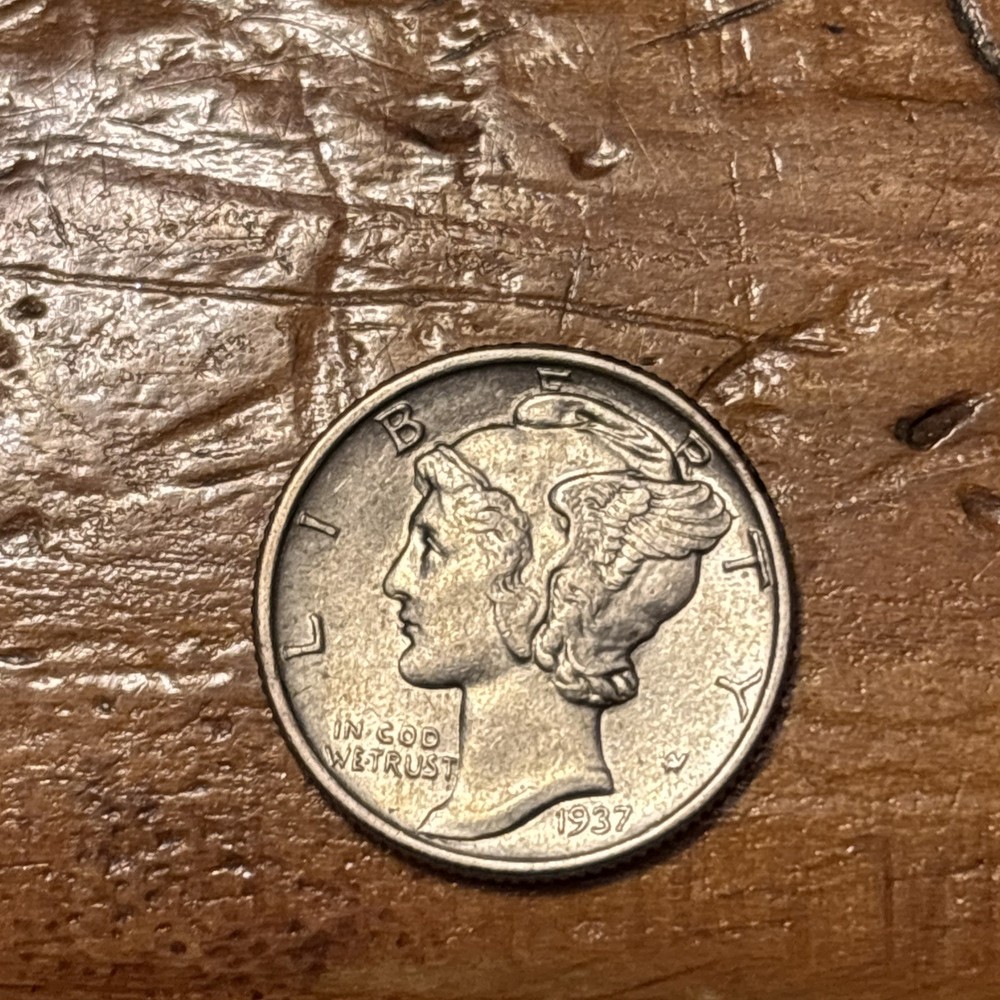 1937 10C Mercury Dime MSFB