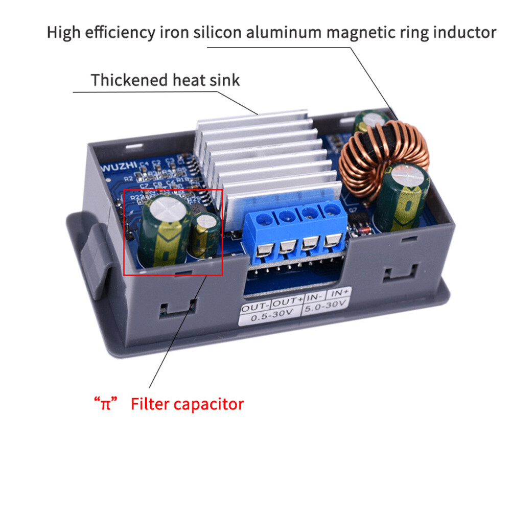 DC Adjustable Step Up Down Buck Boost Power Supply Voltage Regulator Module TD