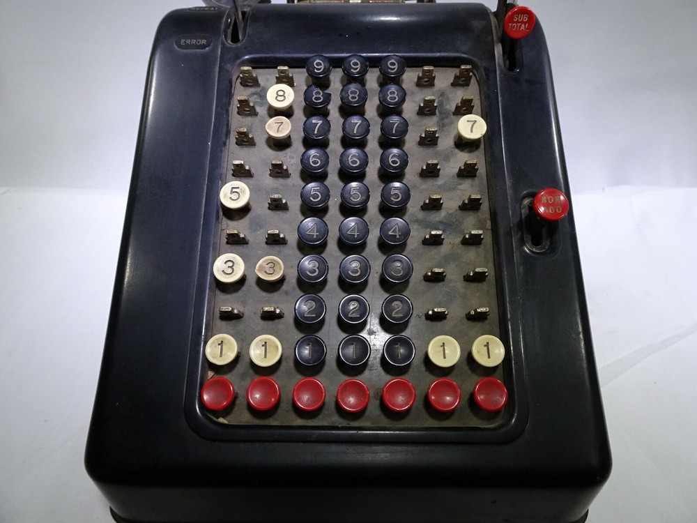 Vintage Smith & Corona? Hand Crank Adding Machine TF