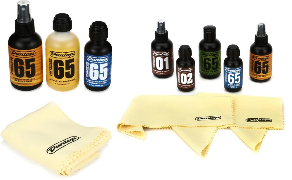Dunlop System 65 Guitar Maintenance Kit + Dunlop 6504 Value Bundle