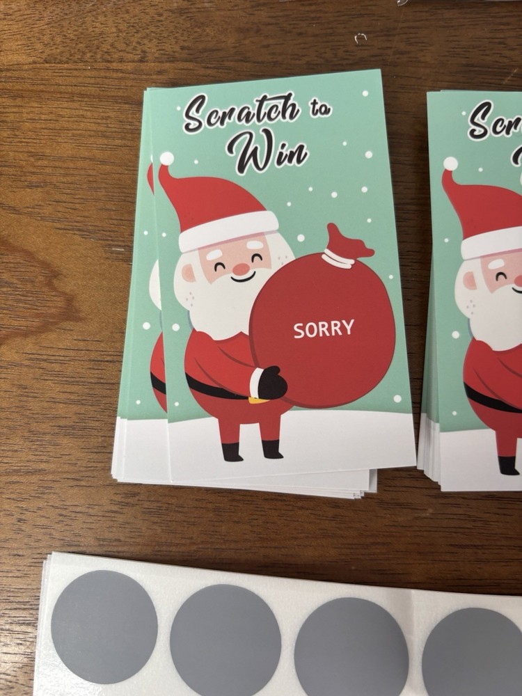 Santa Scratch To Win Brand New