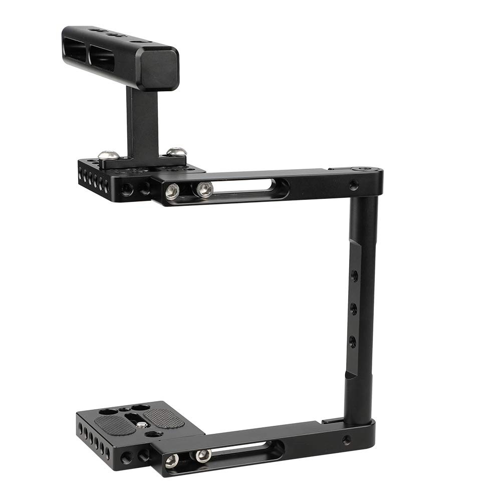 CAMVATE Basic Camera Cage Rig with Top Handle Universal Use - 1897 Black