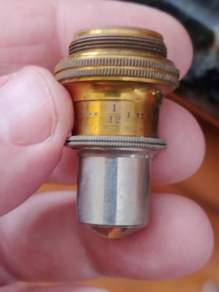 Antique Bausch & Lomb Pat Jan 5 1915 Microscope