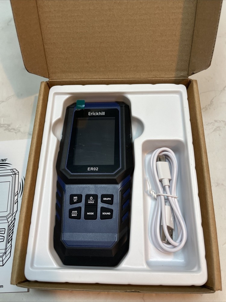 ERICKHILL ER02 EMF Meter Electromagnetic Field Radiation EF RF MF Detector Tool
