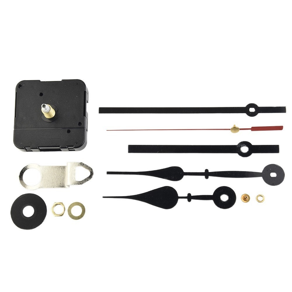 Complete Clock Upgrade Kit 12pcs Quartz Movement Long Hands for Wall Clocks