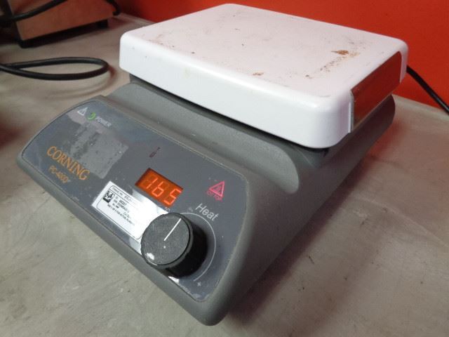 Corning PC-400D Hot Plate, 5"x7" White Ceramic Top, Digital Display