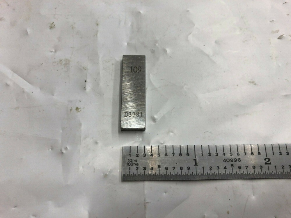 .109 Rectangle Steel Gage Block.