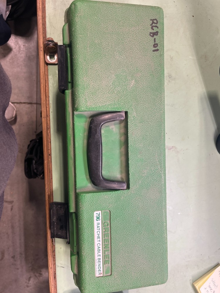 Greenlee 796 Ratchet Cable Bender Complete Kit w/ Case Electrical Tool