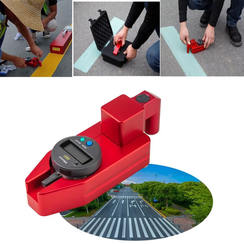 Road marking reflecting measuring instrument retroreflectometer