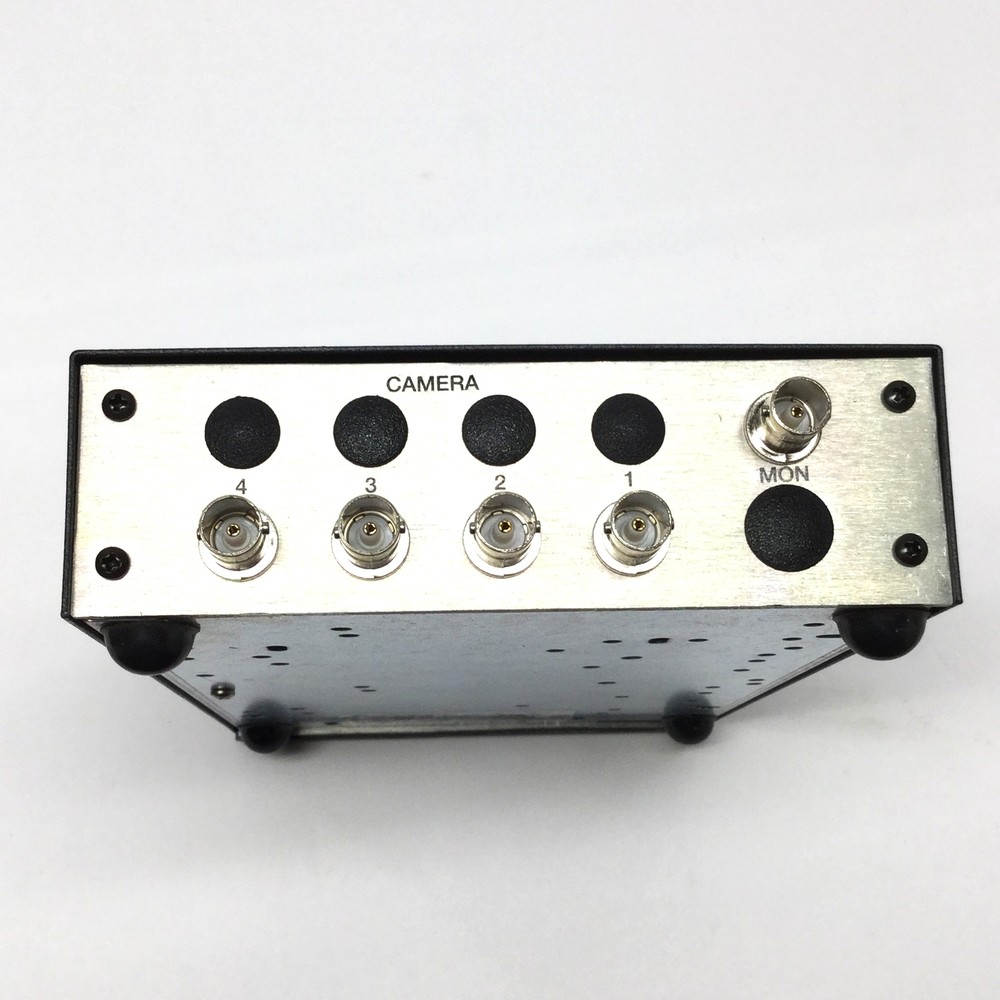 Pelco MS504DT Camera Video Switcher 4-Input, BNC, Interlocked Manual Pushbuttons